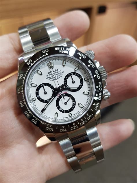 daytona white gold panda|rolex daytona gold price.